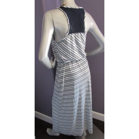 NWT Michael Stars Racerback Maxi in Ship Abbot Kinney Stripe Mesh Back Dress S - Picture 3 of 5